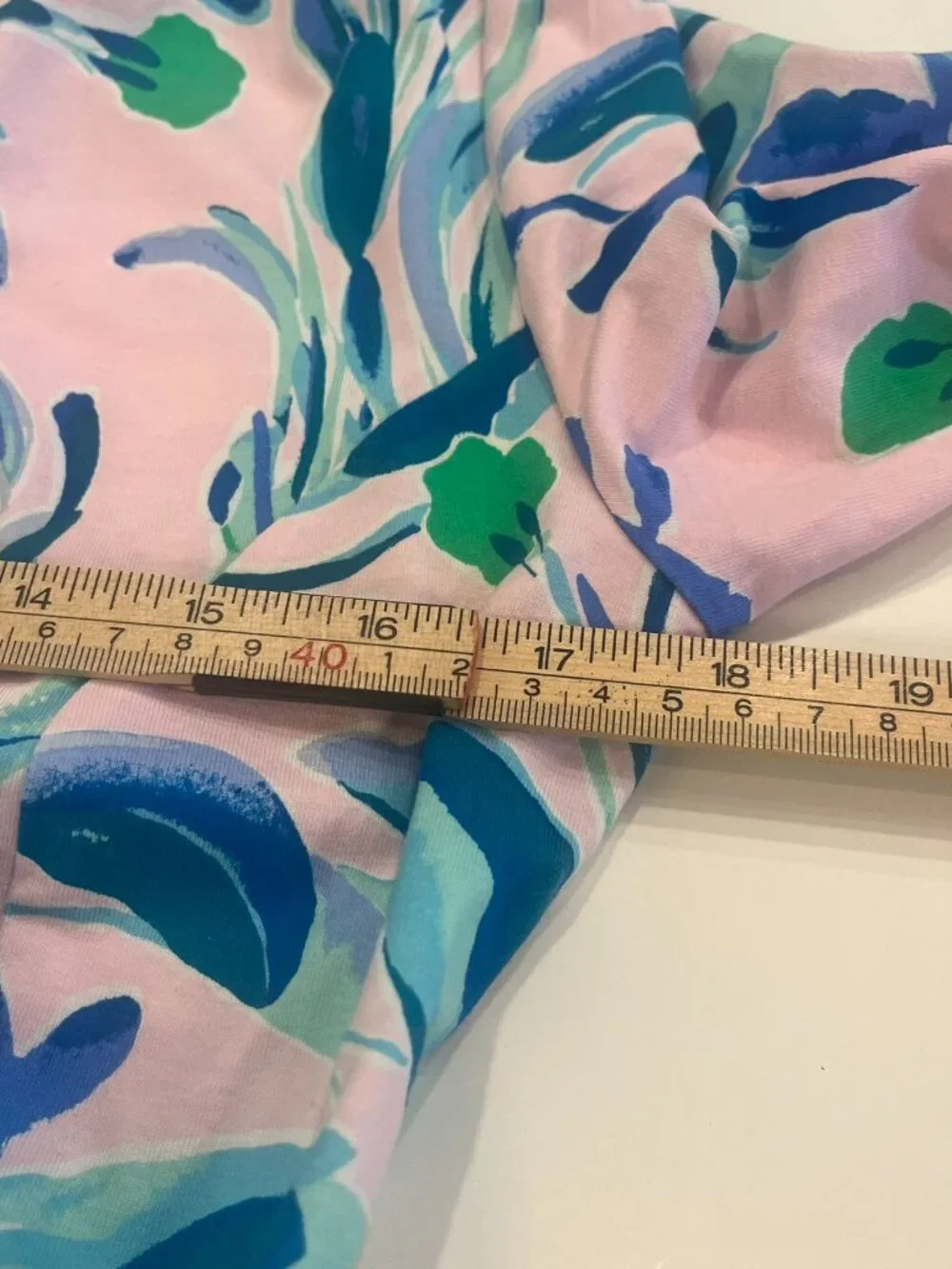 Lilly Pulitzer Pink Floral Midi Dress with Blue & Green Print - Picture 5 of 14